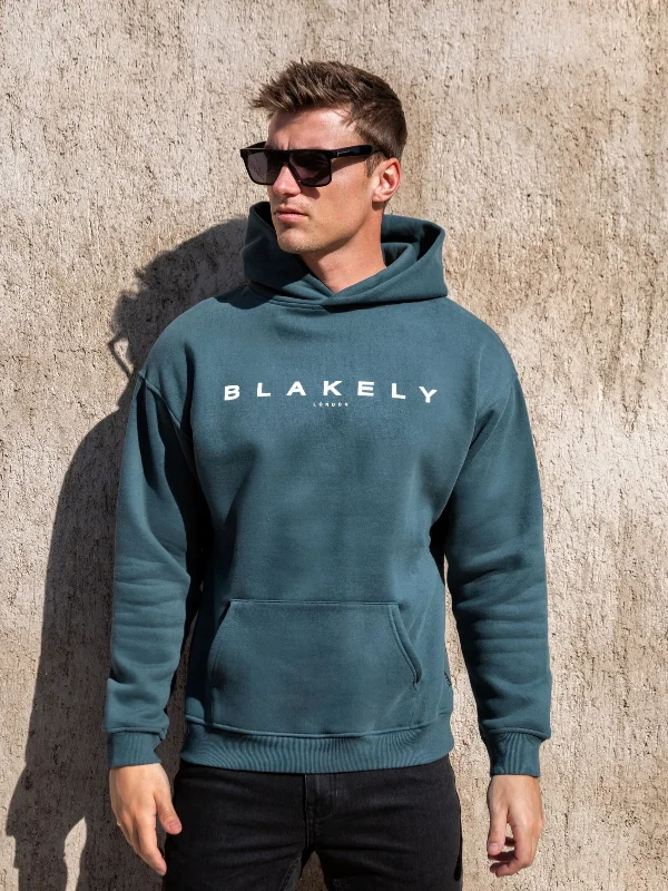 Evolved II Relaxed Hoodie - Teal Green