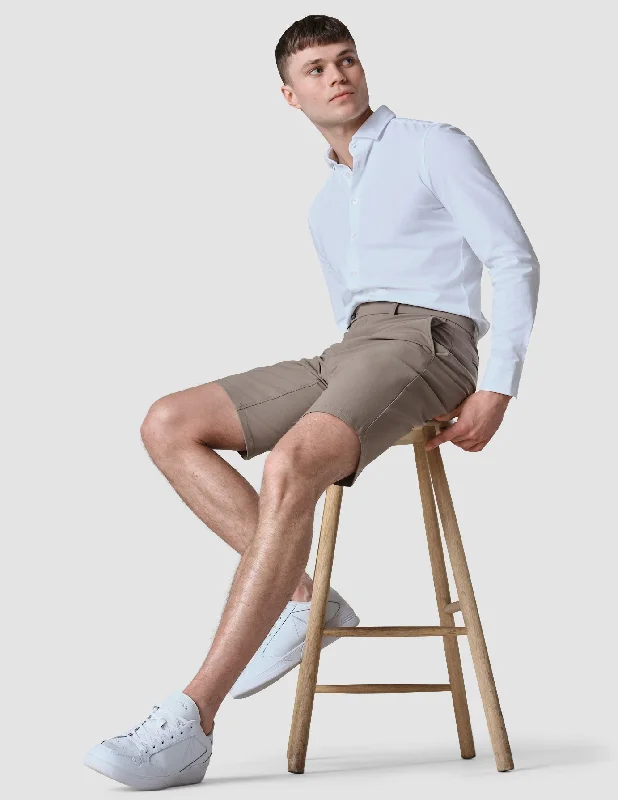 Essential Suit Shorts Walnut