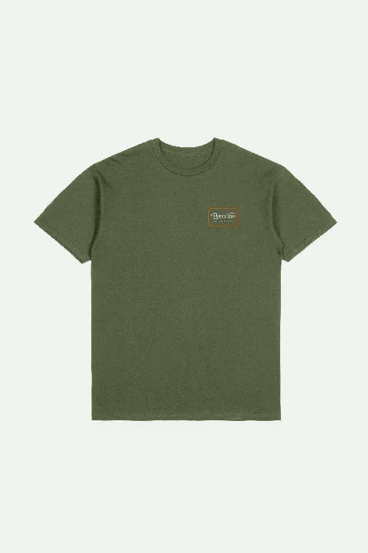 Grade S/S Standard T-Shirt - Ivy Green/Rust/Off White