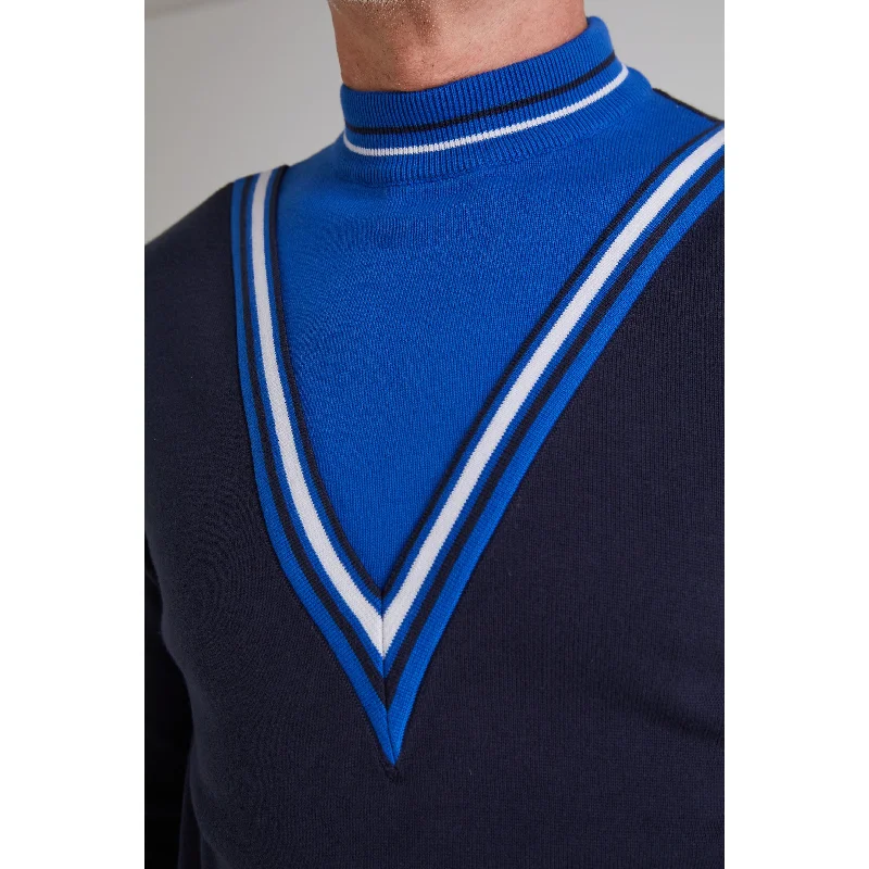 Mr Bridger - The ‘Best’ Navy & Royal Blue - Knit