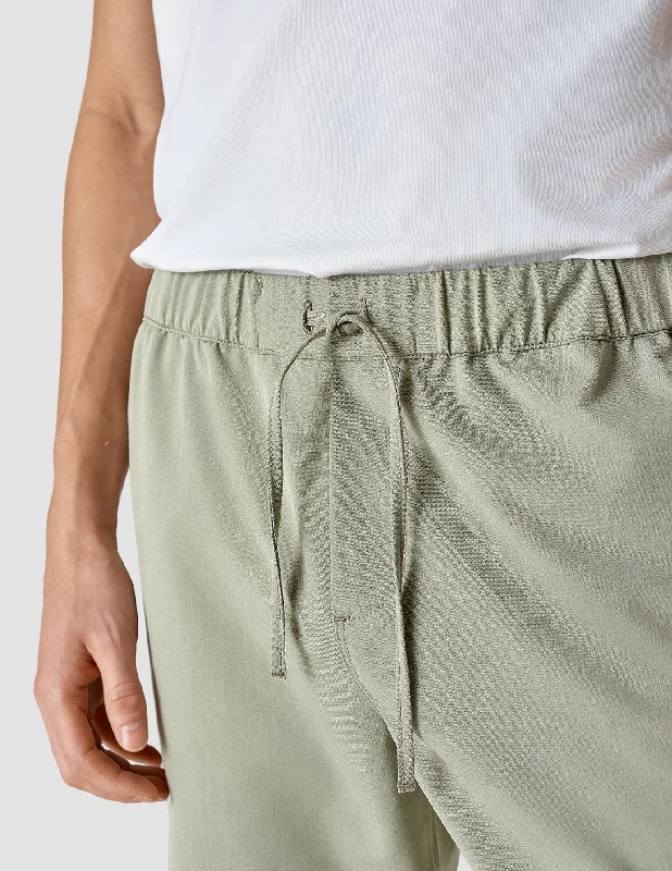 Tech Linen Elastic Shorts Neutral Green