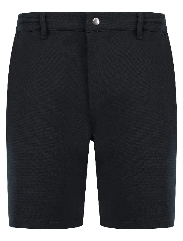 Voyage Stretch Fabric Jersey Chino Shorts in Sky Captain Navy - Tokyo Laundry